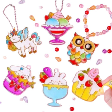 CrystalCraft Kit | Desata tu creatividad - Set de manualidades para colgantes de cristal coloridos